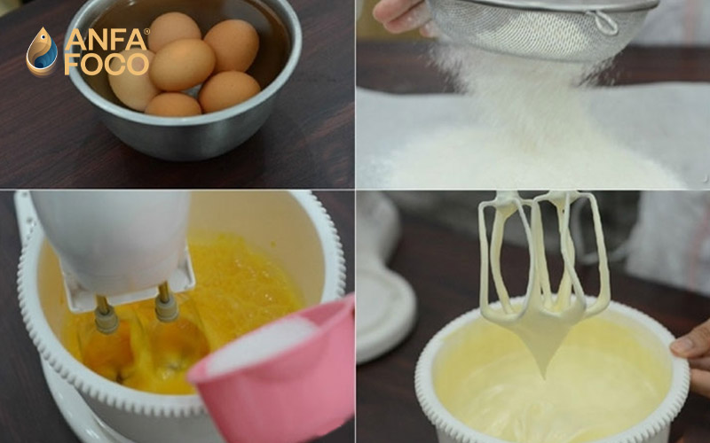 Hướng dẫn cách làm bánh bông lan trứng muối